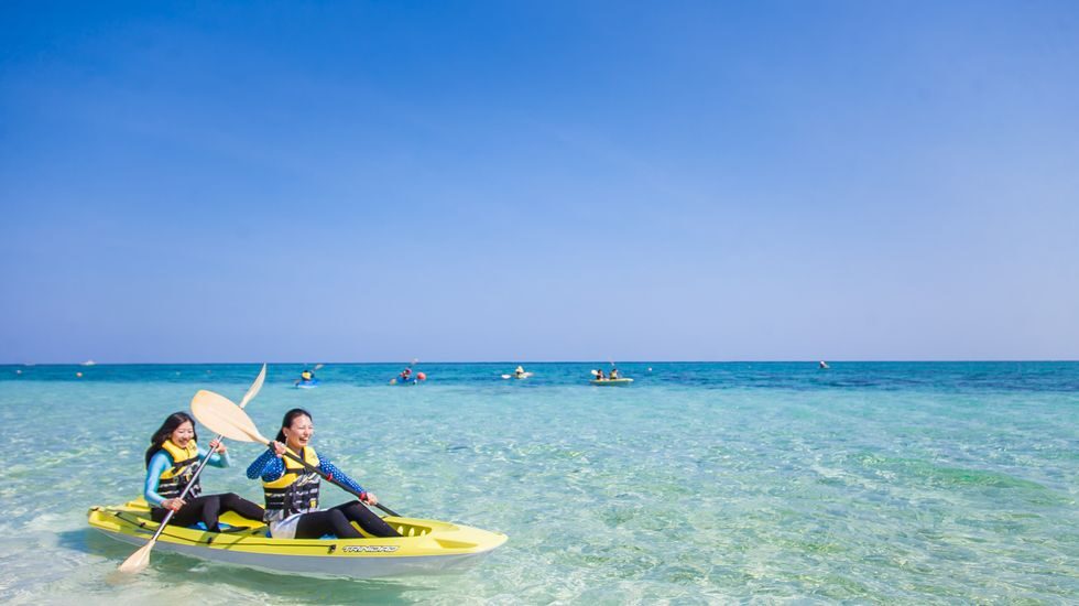 アクティビティのシーカヤック