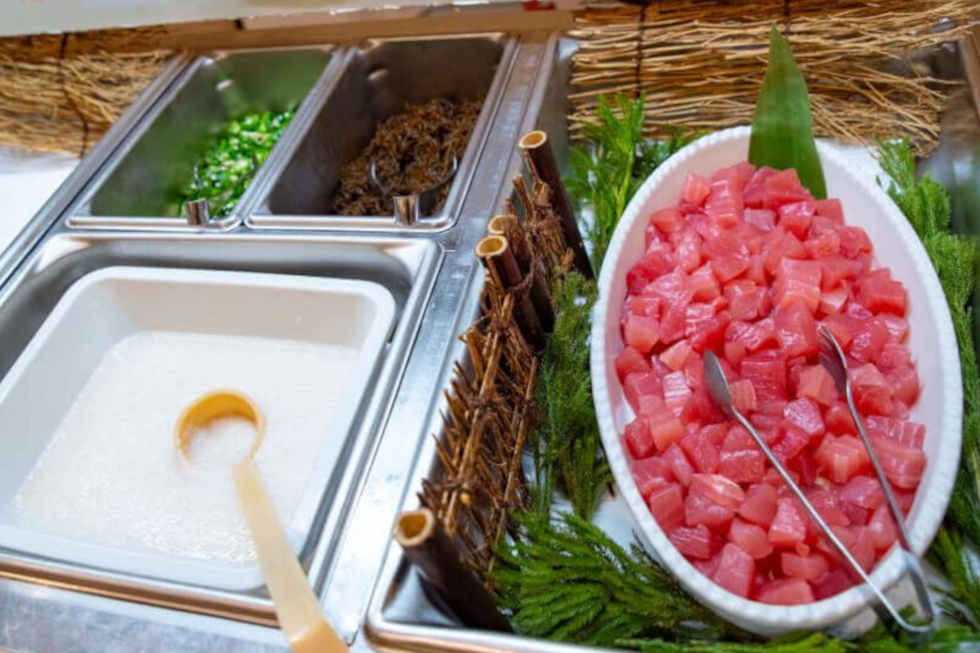 海鮮丼のコーナー