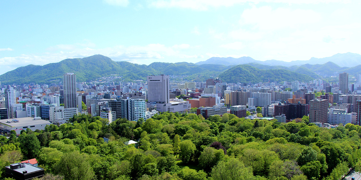 京王プラザホテル札幌22階から見る景色