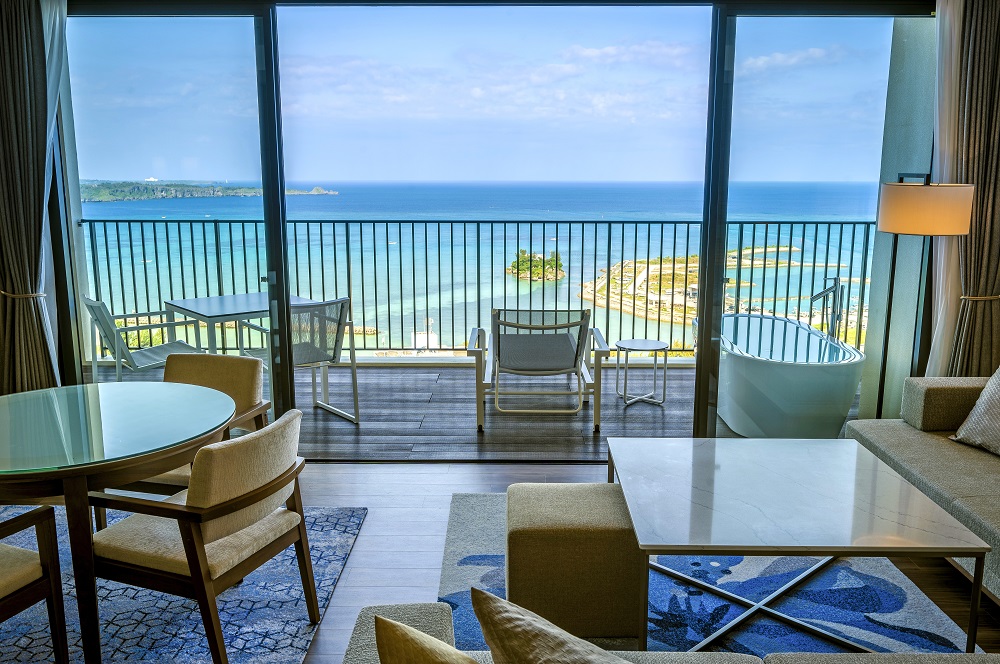 思わず感嘆の声が漏れる「プレミアオーシャンスイート」