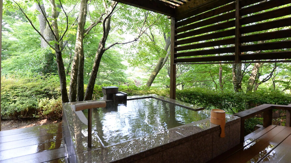 箱根連山を望む、贅沢な和の空間