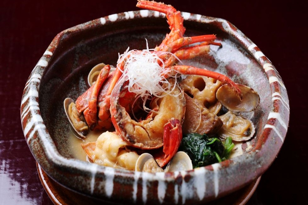 赤沢迎賓館_夕食_伊勢海老