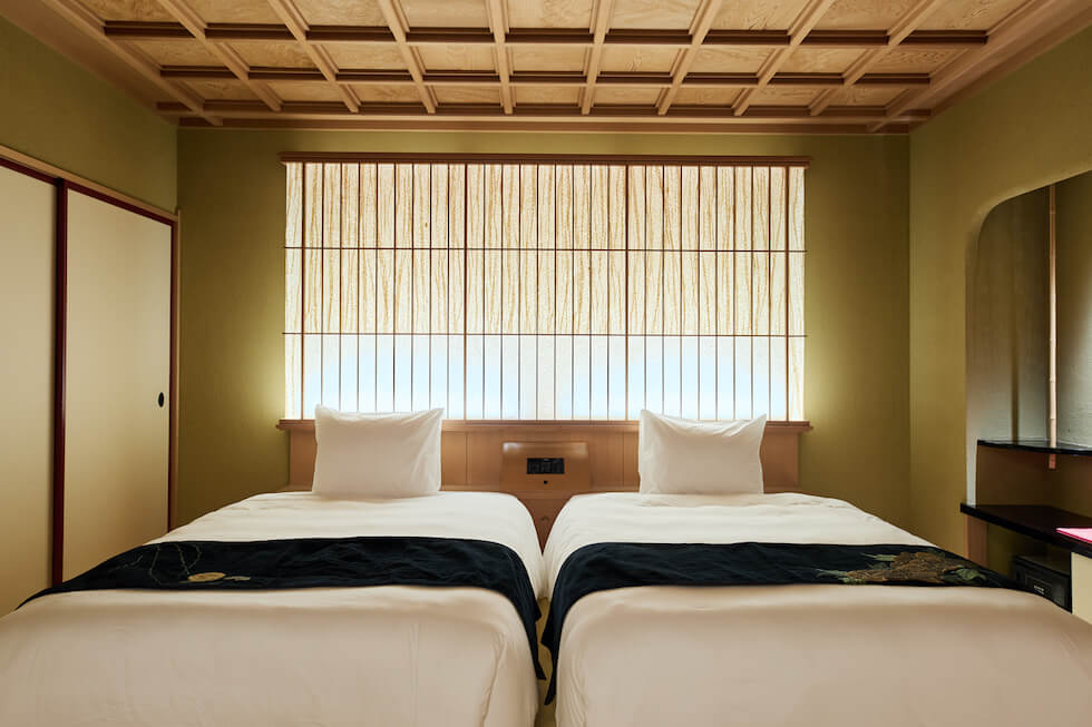 格天井、聚楽の塗り壁など温もりある空間