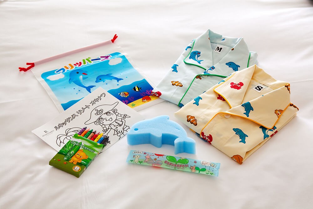 かわいいルームウェアやアメニティ