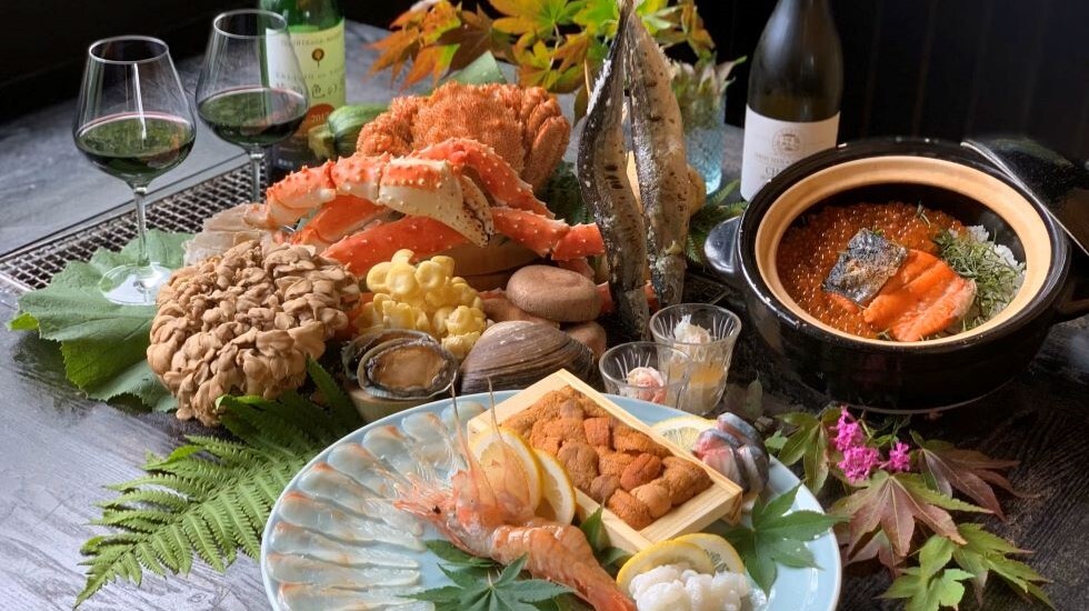 新鮮食材へのこだわりが見事。北海道の季節を味わう料理