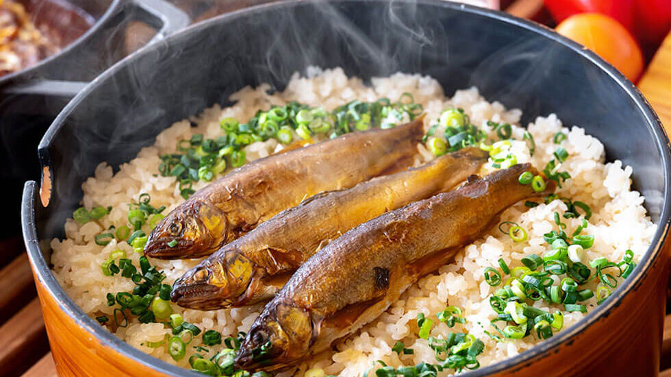 朝食バイキング「鯛めし」