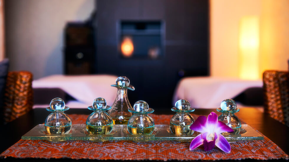 バリガラスに入っているアロマオイル