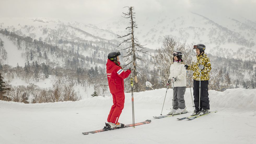 レベル別のスキーレッスンも追加料金なし