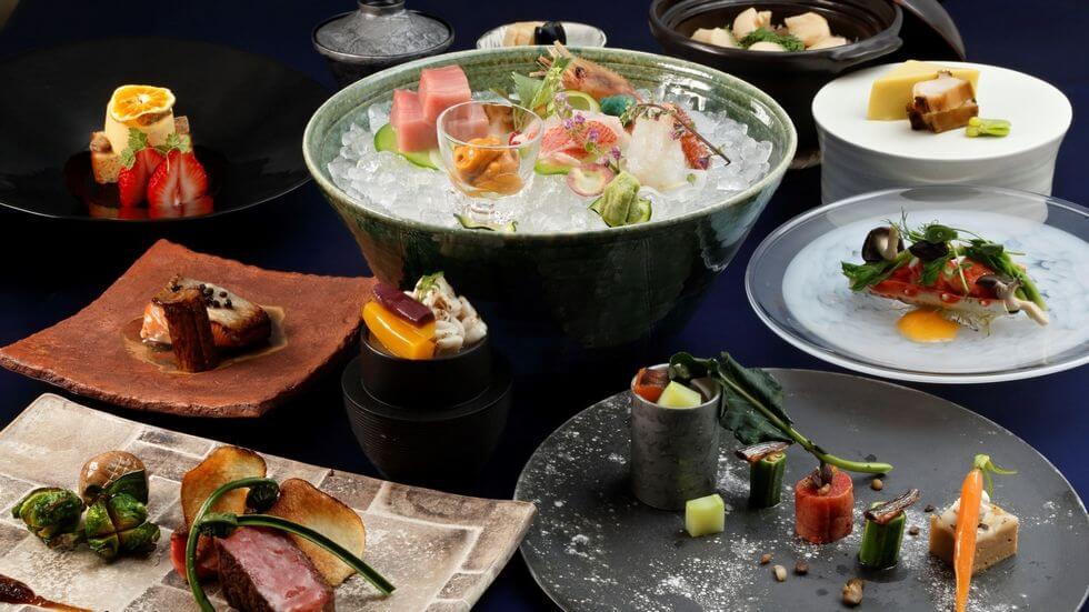 阿寒の食材をふんだんに使った会席ディナー