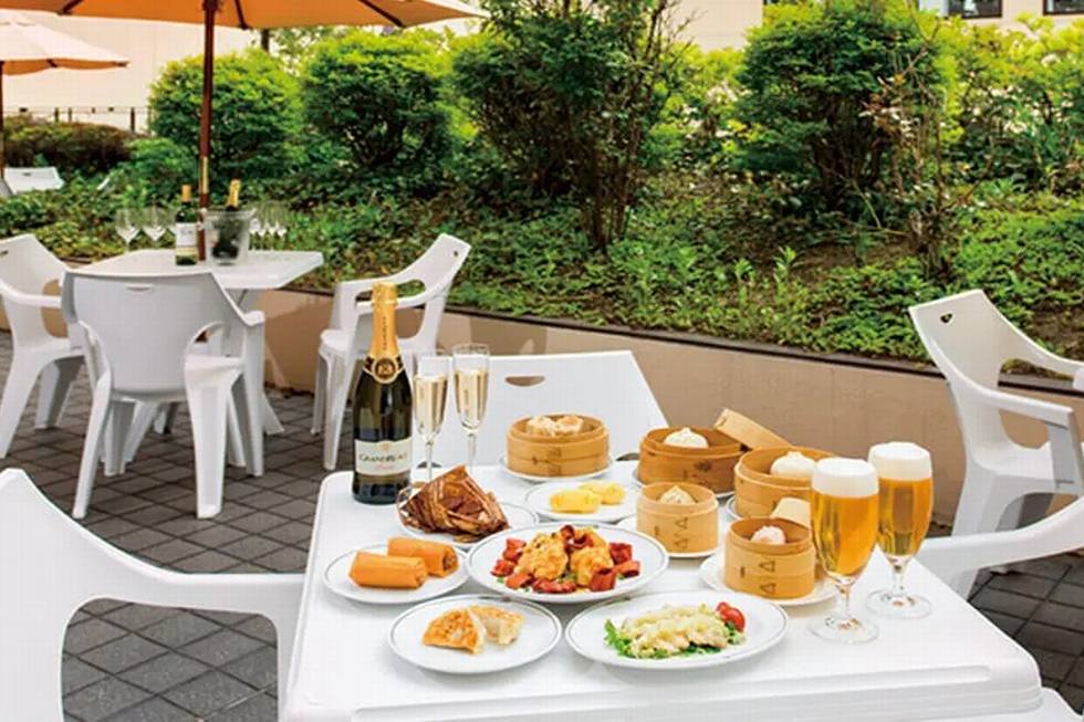 中国料理 美麗華特設テラス席