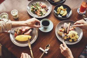 フルビュッフェ朝食