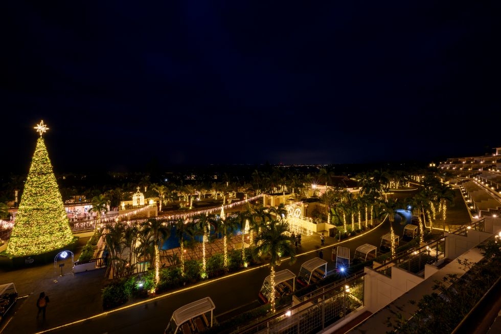 客室からのガーデンプールスクエア