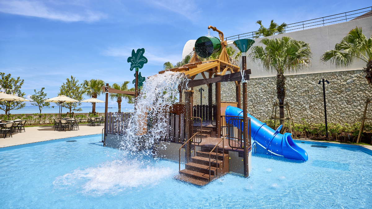 アトラクションが楽しいキッズプール