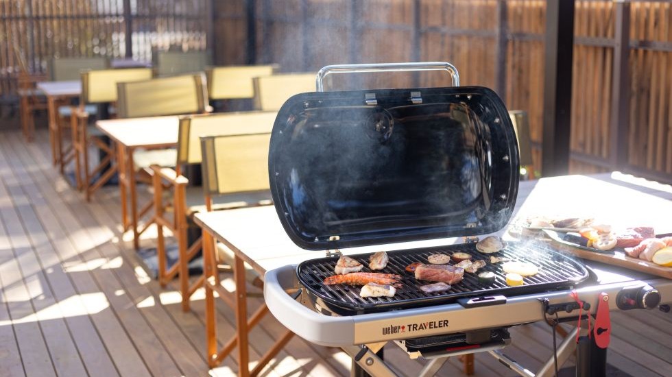GLAMDAY STYLE HOTEL SUITE 山ノ麓_レストランテラスでBBQ