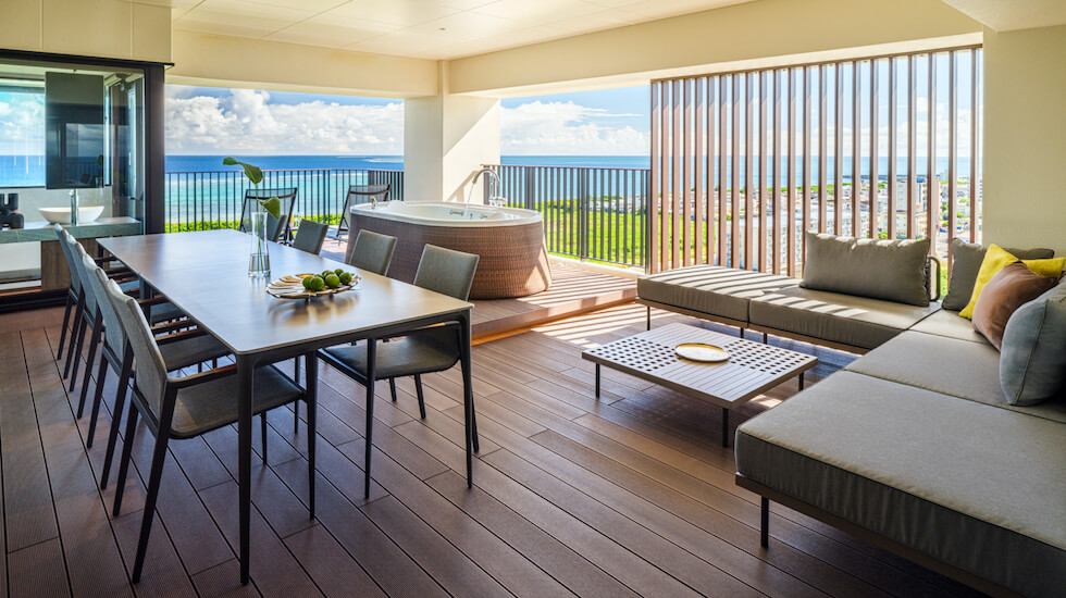 seven x seven石垣_「The Seven Ocean Suite - Ocean View」のテラス写真
