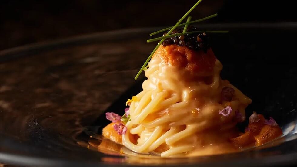 ディナーのパスタ一例