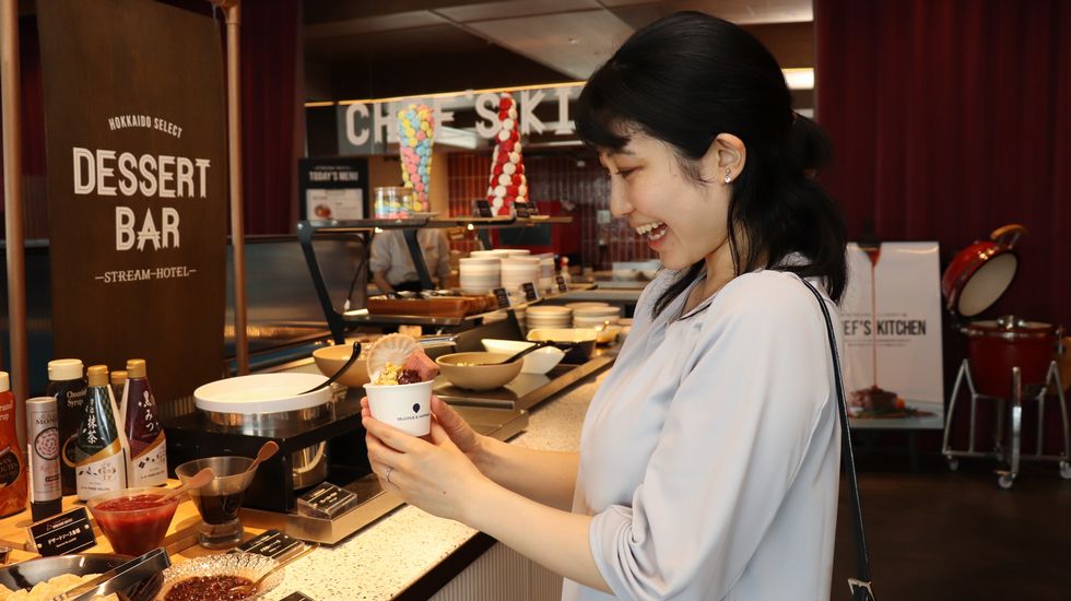 SAPPORO STREAM HOTEL_朝食の朝パフェ