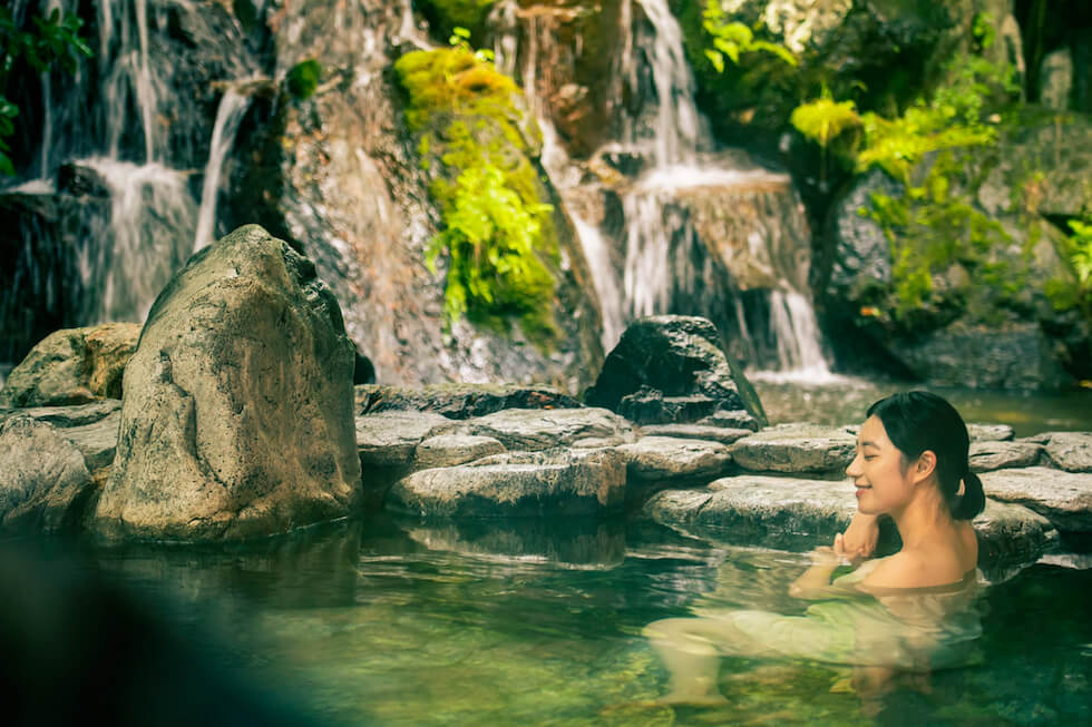 那須随一の広さを誇る、温泉露天風呂も！