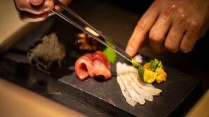 夕食刺身