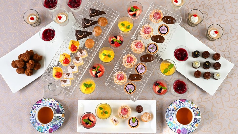 エグゼクティブラウンジ_アフタヌーンティー俯瞰