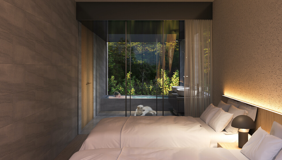 RETONA HAKONE Cタイプの客室 ベッドルーム