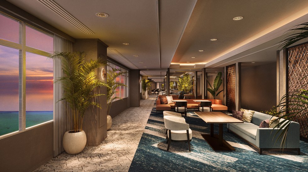 エグゼクティブラウンジ夕景