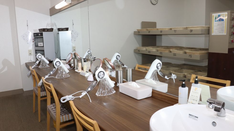 大浴場の脱衣所