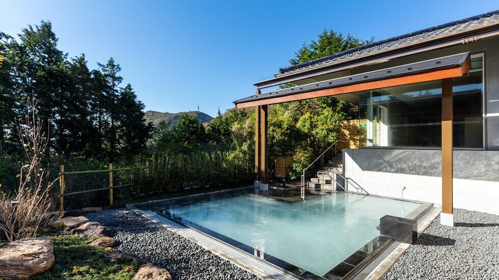 女性大浴場の露天風呂