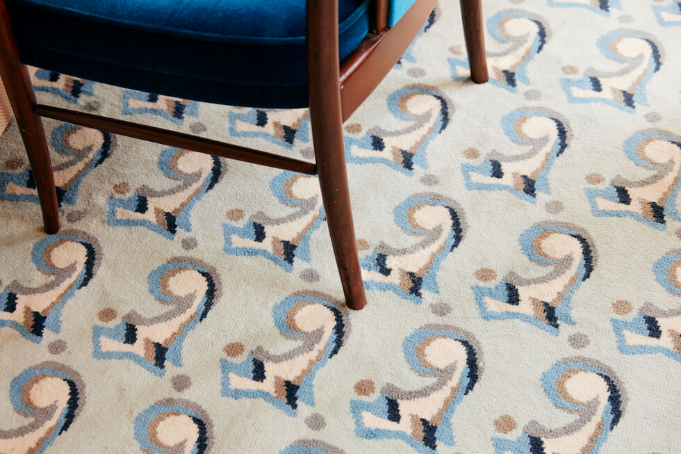 ル・トリアノンの絨毯のアップ「りすのしっぽ」