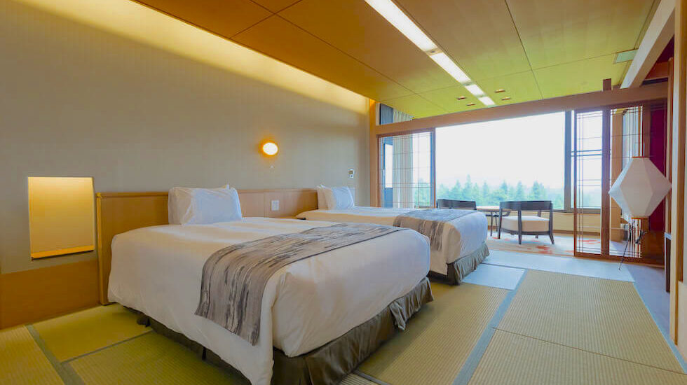 和 プレミアツインの客室