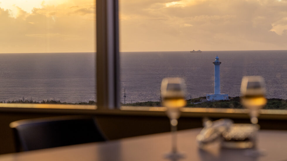 エグゼクティブラウンジのイブニングの景色