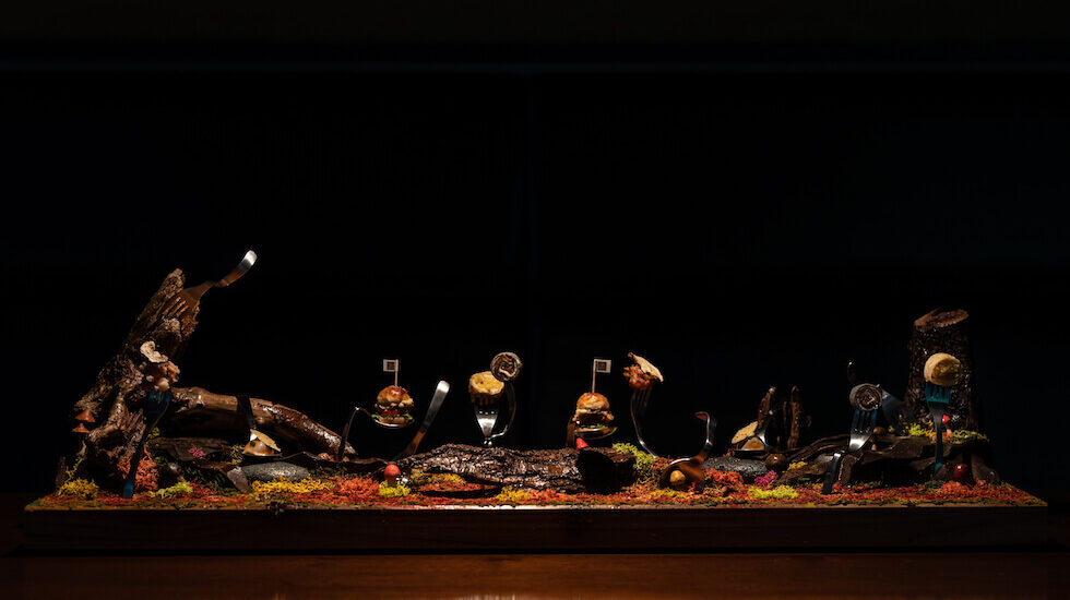 ディナーの一例 グルマンパーク「晩秋」