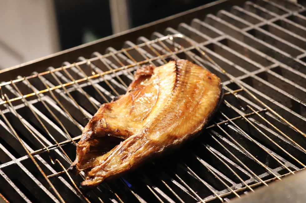 朝食の焼き魚（ホッケ）