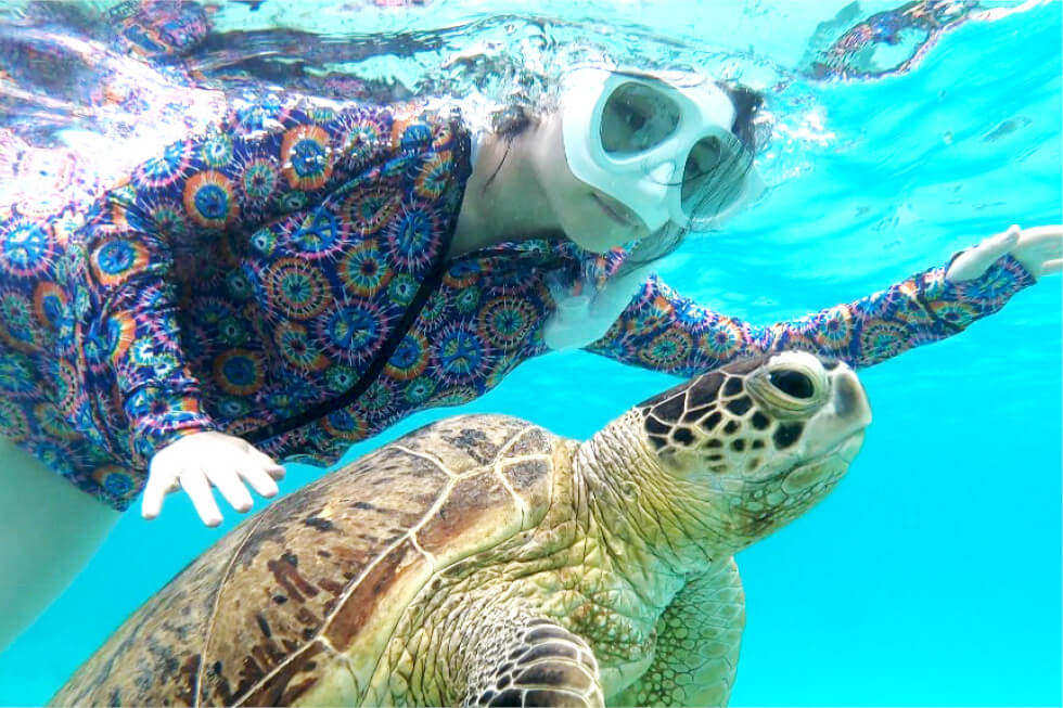 ジェットスキーで行く、海ガメ探索ツアー