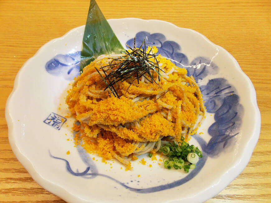実乃里「からすみ蕎麦」