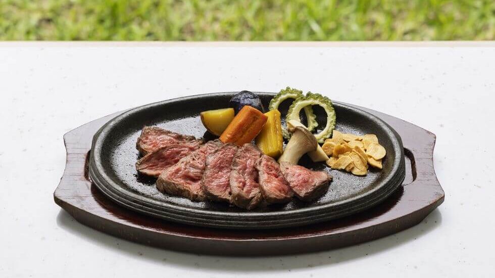 ランチの石垣牛ステーキ