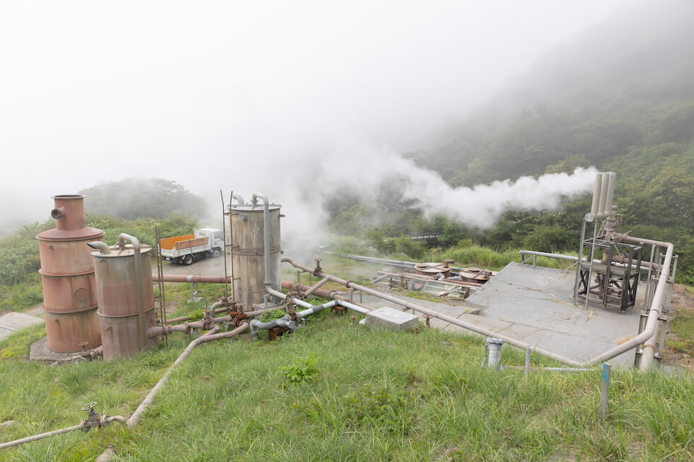 地熱蒸気を利用した 「蒸気造成温泉」