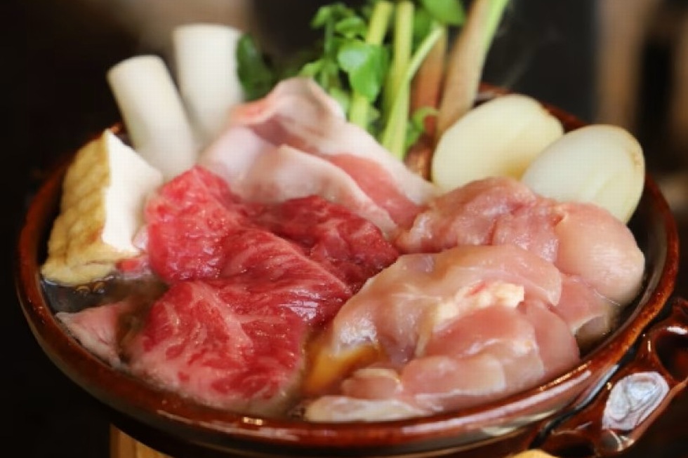 上州お宝すき焼き（夕食一例）