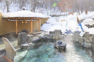 冬の露天風呂