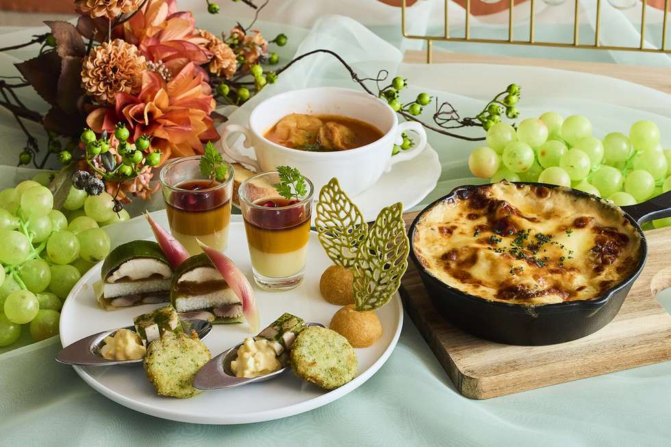 シマエナガランチ秋_セイボリー＆メインディッシュ