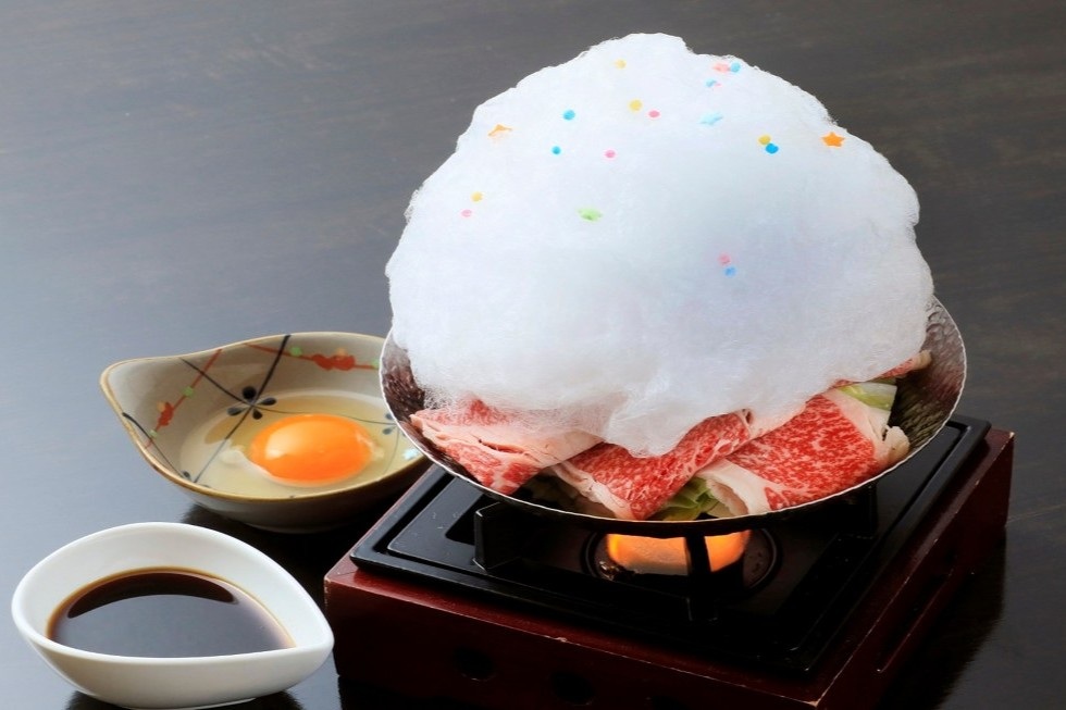 おとぎ亭光風_綿菓子すき焼