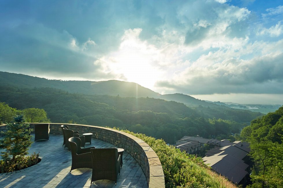 標高1000ｍの絶景テラス