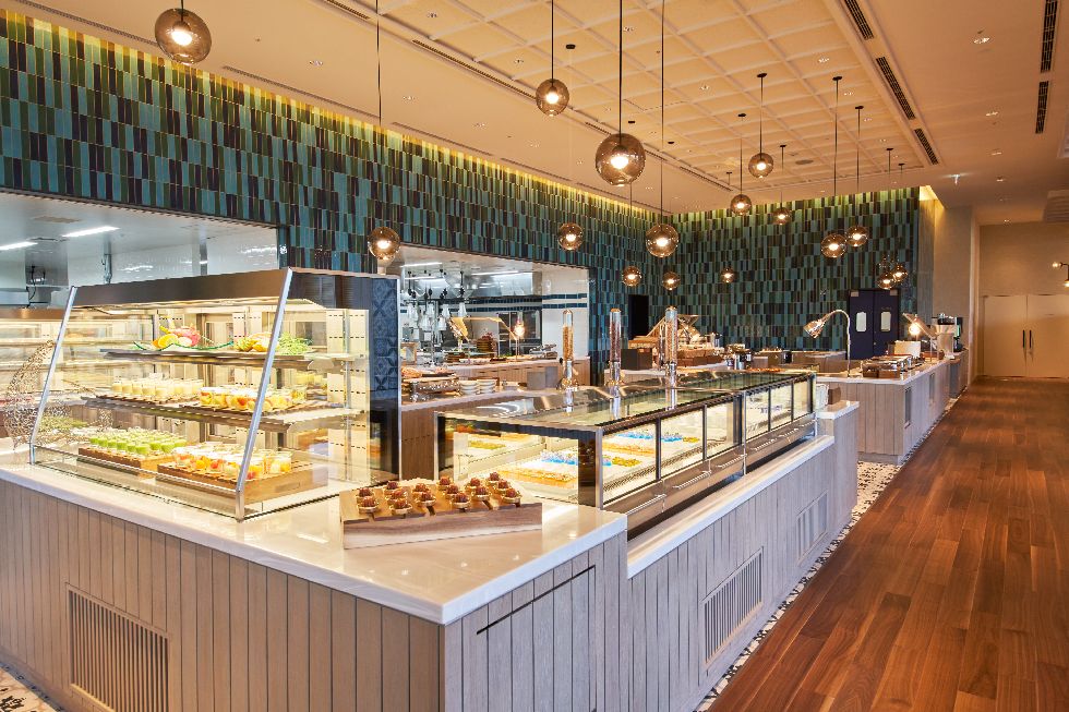 朝食ブッフェの雰囲気