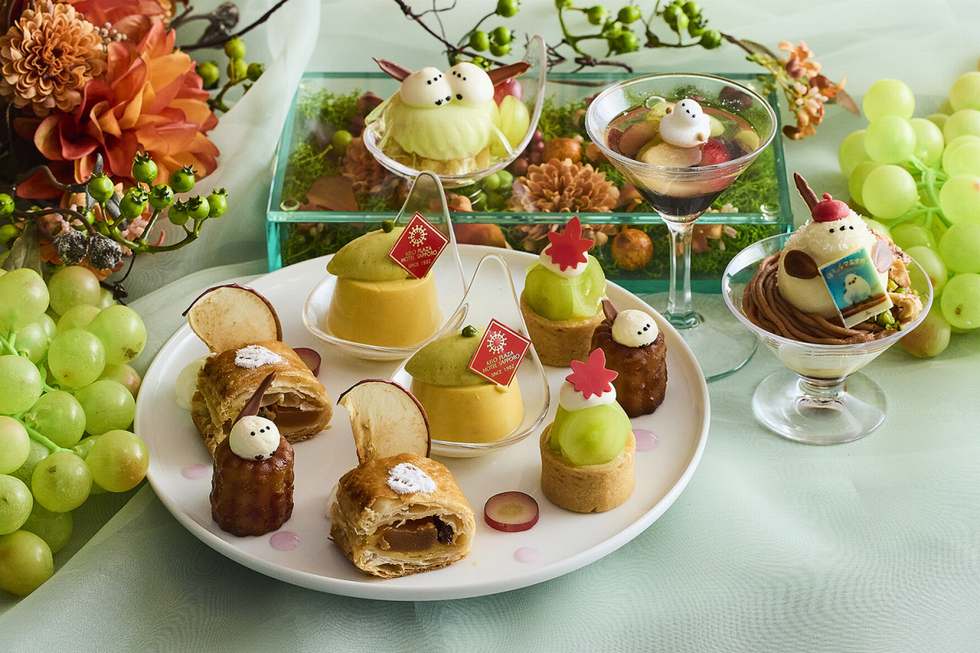 シマエナガランチ秋_アクリルボックス＆アシェットデセール