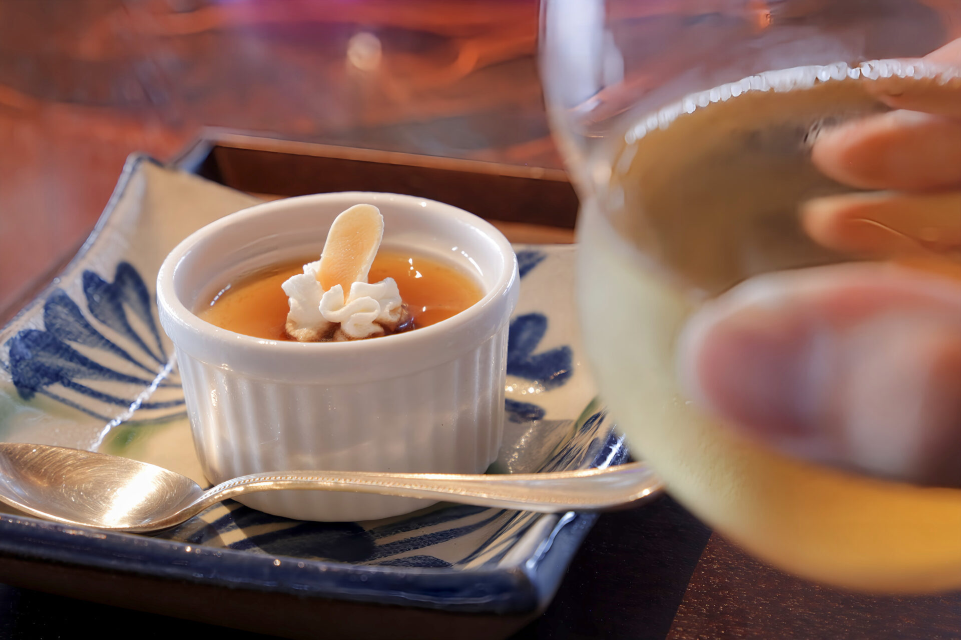 ウェルカムスイーツの黒糖プリン