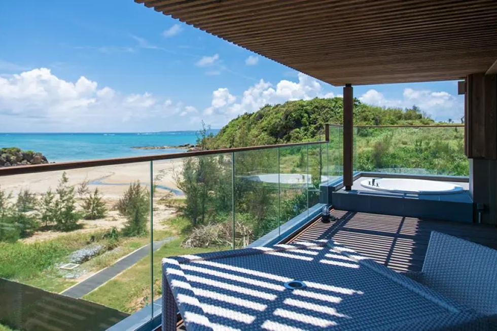 ヴィラスイート2階（ツイン）のテラス