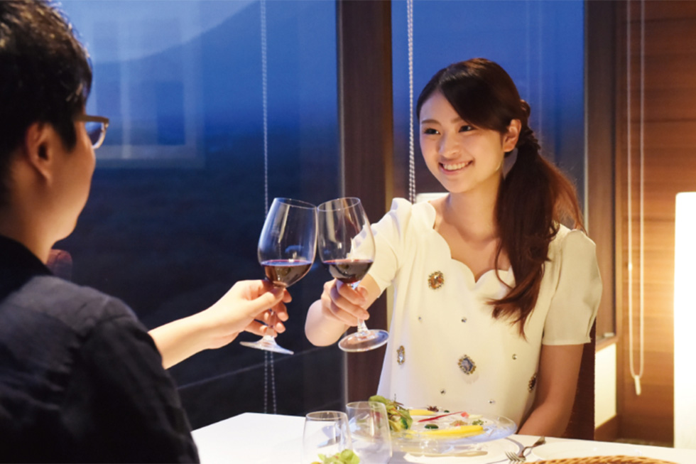 ホテルエピナール那須 乾杯 ディナー