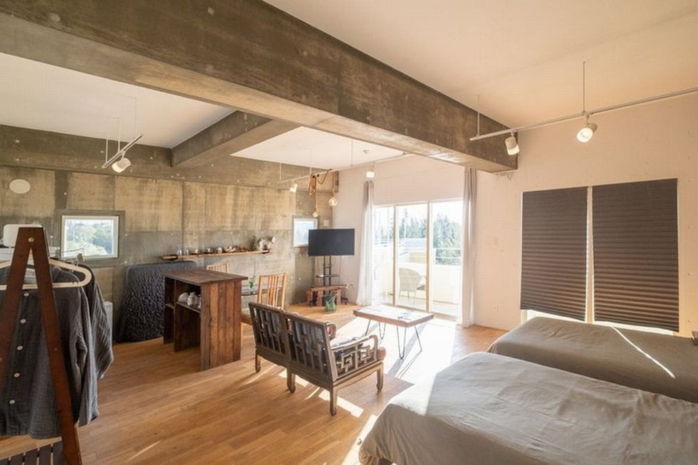 24平米の客室「ヌーボラ（雲）」はワンルームタイプ