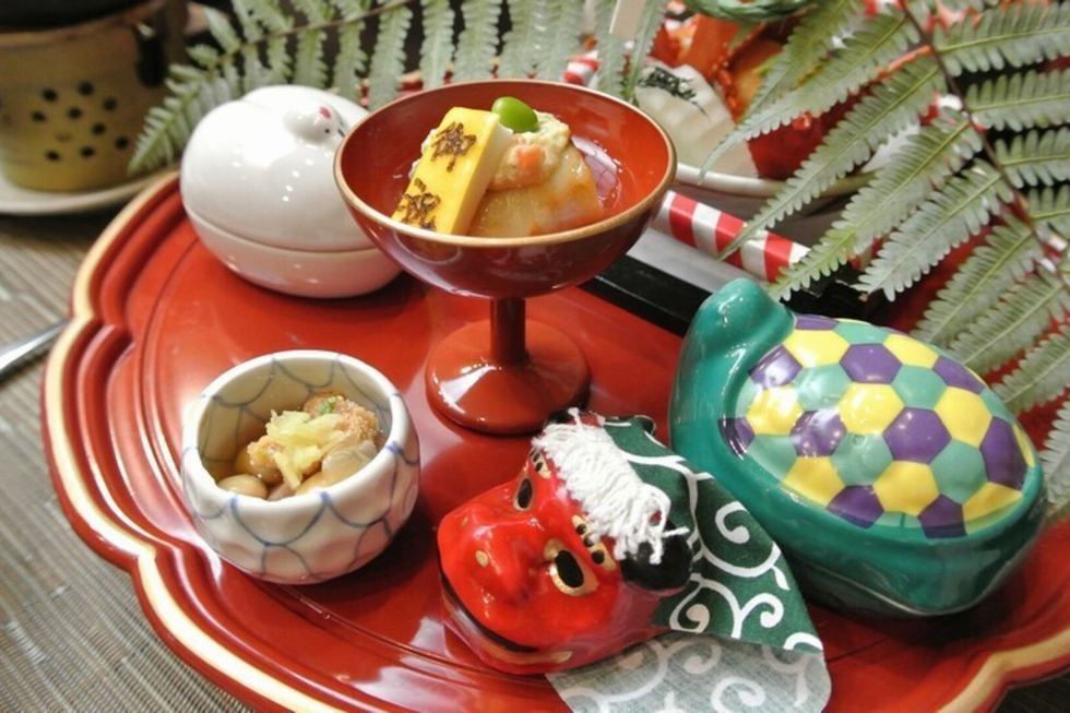 夕食は年末年始特別会席(イメージ)