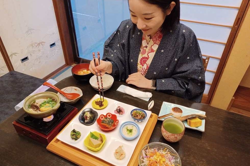 おとぎ亭光風_朝食の様子